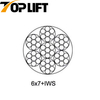 6X7+FC 6X7+IWS 6X9W+FC 6X9W+IWR Cable de acero galvanizado/no galvanizado